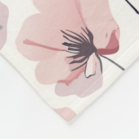 Floral Dreams Fleece Deken (Hoek)