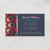 Floral Dreams Fractal Art Visitekaartje (Achterkant)