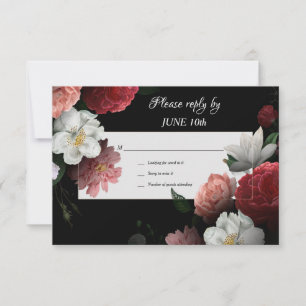Floral Dreams RSVP-kaarten Kaart