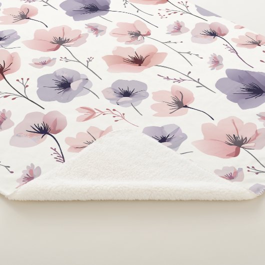 Floral Dreams Sherpa Deken (3/4)