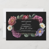 Floral Dreams Wedding Invitation Kaart (Voorkant)