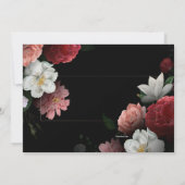 Floral Dreams Wedding Invitation Kaart (Achterkant)