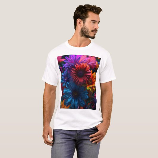 Floral Dreamscape T-shirt (Voorkant volledig)