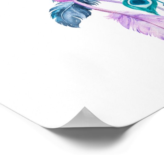 Floral Drocatcher Poster Baby Nursery Decor (Hoek)