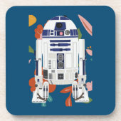 Floral Droid Bier Onderzetter (Voorkant)