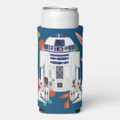 Floral Droid Seltzer Blikjeskoeler (Seltzer Voorkant)