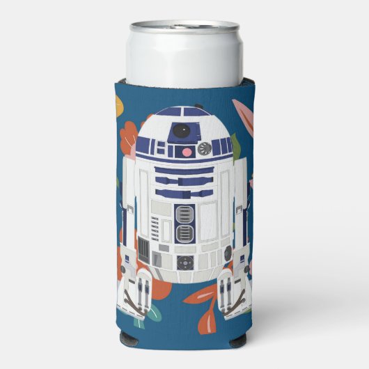 Floral Droid Seltzer Blikjeskoeler (Seltzer Voorkant)