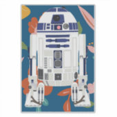 Floral Droid Sticker (Voorkant)