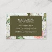 Floral - dubbelzijdig Visitekaartje (Achterkant)