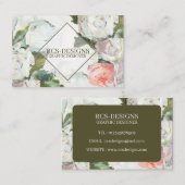 Floral - dubbelzijdig Visitekaartje (Voorkant / Achterkant)