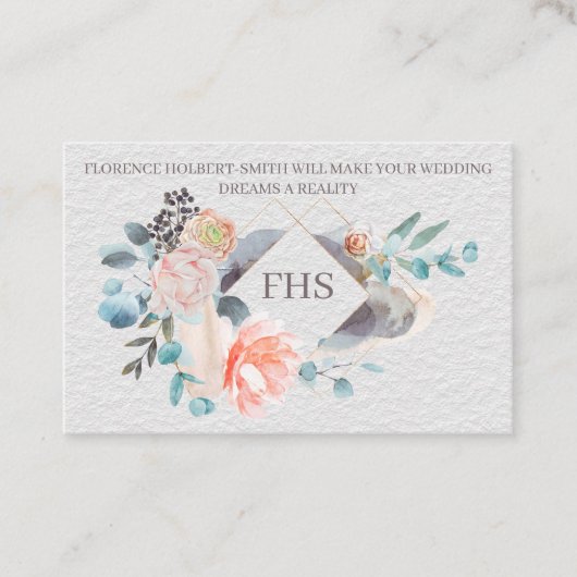 Floral - dubbelzijdig Visitekaartje (Voorkant)