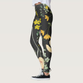 Floral Dusk Embrace: Midnight Bloom Leggings (Links)