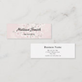  Floral Dusky Roze Cherry Blossom Mini Visitekaartje (Voorkant / Achterkant)