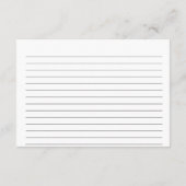 Floral Dusty Blue Bloom Vrijgezellenfeest Recept Informatiekaartje (Achterkant)