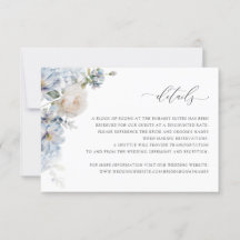 Floral Dusty Blue Blush Rozen Wedding Details Kaar