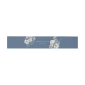 Floral Dusty Blue Elegant Rozen Wedding Uitnodigingen Wikkel (Vlak)