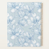Floral Dusty Blue Flower Modern Maid of Honor Naam Planner (Achterkant)