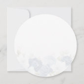 Floral Dusty Blue Greenery Botanical Vrijgezellenf Kaart (Achterkant)