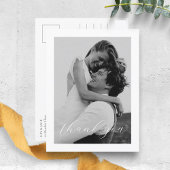 Floral Dusty Blue Hydrangea bruiloft dank u Briefkaart