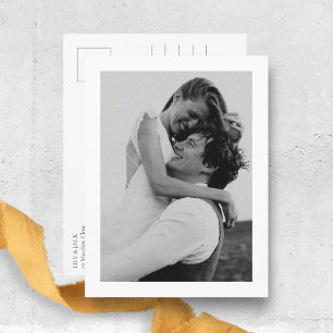 Floral Dusty Blue Hydrangea bruiloft dank u Briefkaart