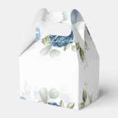 Floral Dusty Blue Waterverf Vrijgezellenfeest Bedankdoosjes (Achterkant)