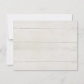 Floral Dusty Pink Country Chic Wood Blue Details Kaart (Achterkant)