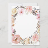 Floral Dusty Pink Wreated Butterfly Drive by Showe Kaart (Achterkant)