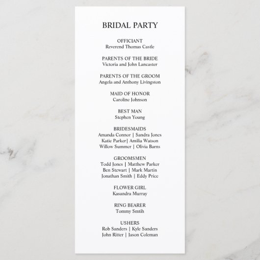 Floral Dusty Roos Mauve Navy Blue Trouwceremonie Programmakaart (Achterkant)