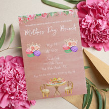 Floral Dusty Roos Moederdag Brunch