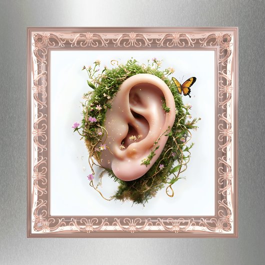 Floral Ear Wall Art Poster