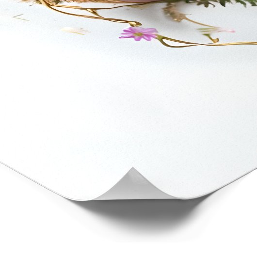 Floral Ear Wall Art Poster (Hoek)