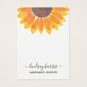 Floral Earbelt Jewelry Display Visitekaartje (Voorkant)