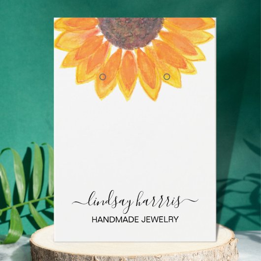 Floral Earbelt Jewelry Display Visitekaartje