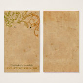  Floral Earring Holder Custom Jewels cards Visitekaartjes (Voorkant /achterkant)