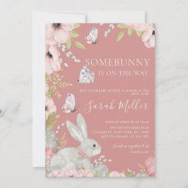 Floral Easter Baby shower Kaart