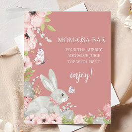 Floral Easter Baby shower Mom-osa Bar Poster