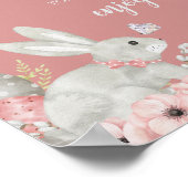 Floral Easter Baby shower Mom-osa Bar Poster (Hoek)