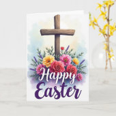 Floral Easter Blessing Card Kaart (Gele Bloem)