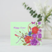Floral Easter Briefkaart (Staand voorkant)