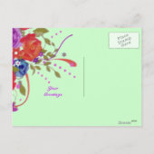 Floral Easter Briefkaart (Achterkant)