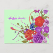 Floral Easter Briefkaart (Voorkant)