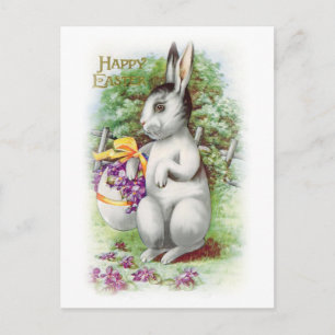 Floral Easter Bunny Briefkaart