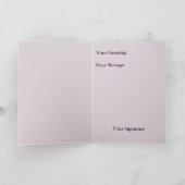 Floral Easter Bunny Feestdagen Kaart (Binnen)