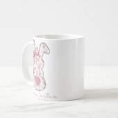 Floral Easter Bunny Koffiemok (Voorkant links)