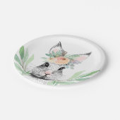 Floral Easter Bunny Papieren Bordje (Gekanteld)