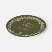 Floral Easter Bunny Somebunny is jarig Papieren Bordje (Gekanteld)