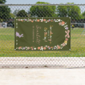 Floral Easter Bunny Somebunny is jarig Spandoek (Insitu)