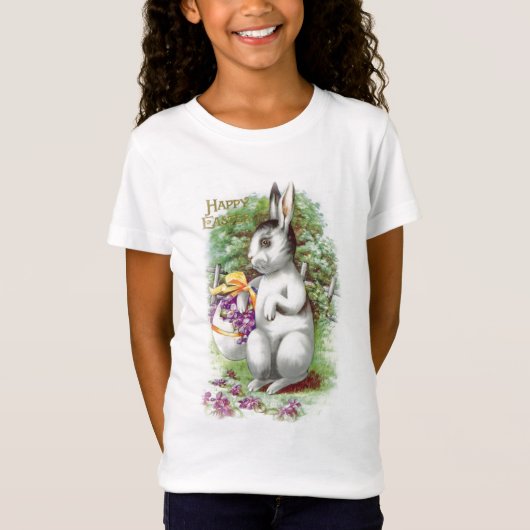 Floral Easter Bunny T-shirt (Voorkant)