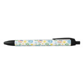 Floral Easter Egg Blauwe Inkt Pen (Bovenkant)