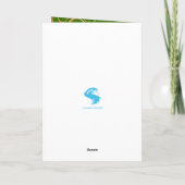 Floral Easter Egg Holiday Kaart (Achterkant)